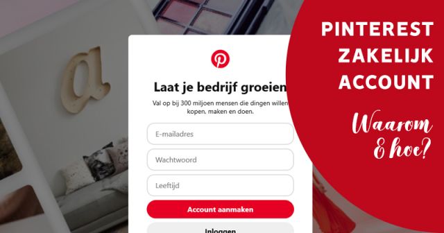 pinterest zakelijk account